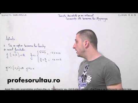 46   cls11   Functii derivabile   functii derivabile pe un interval consecinte ale teoremei lui Lagrange   aplicatii   partea 2