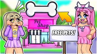 I Opened A Free Pet Shop In Adopt Me...Then This Happened *SHOCKING*