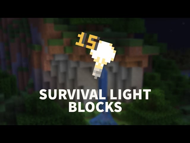 Survival Light Blocks Minecraft Data Pack