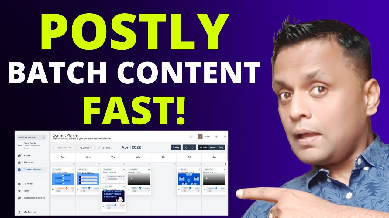 Postly Tutorial - Plan & Batch Social Media Content