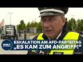 ERFURT Proteste Eskalieren Polizei Packt Zur Lage Aus Krawalle Am AfD Parteitag