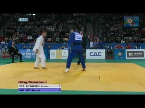 Judo Worldcup Pague 2012: -73kg ROTHBERG, Kunter (EST) - OTT, Marcel (AUT)