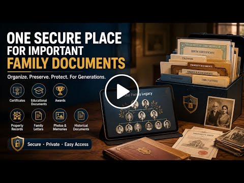 One Secure Place for Important Family Documents