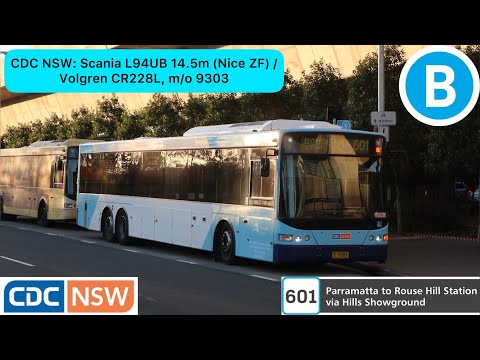 CDC NSW: Scania L94UB 14.5m (Nice ZF) / Volgren CR228L, m/o 9303