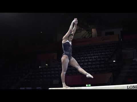 Becky Downie GBR BB  podium training   2019 World Championships in Stuttgart