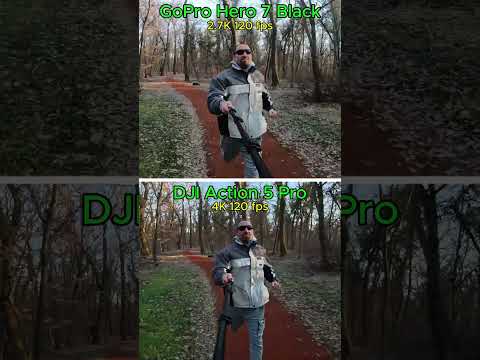 GoPro Hero 7 Black vs DJI Action 5 Pro in 120 fps