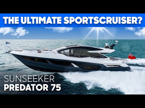 🚀Sunseeker's BEST Sportscruiser? Sunseeker Predator 75 Full Tour & Review