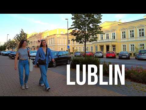 Walking in Lublin, Poland along Krakowskie Przedmiescie / Spacer w Lublinie, Polska