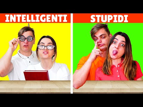COPPIA INTELLIGENTE VS COPPIA STUPIDA A SCUOLA...