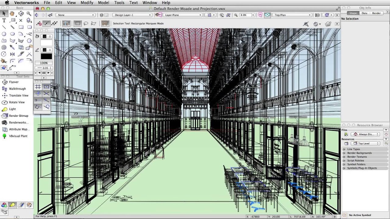 Default Render Mode and Projection