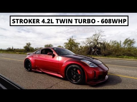 Nissan 350z 🔥 Stroker 4.2L Twin Turbo Full Build List 608WHP 🔥 541WTQ