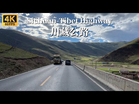 Driving on the 318 Sichuan-Tibet Line to “Sky City” - Litang - 4K