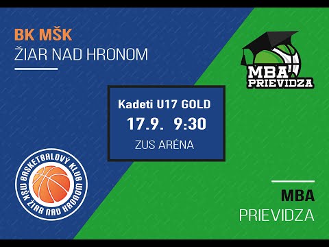 Kadeti | BK MŠK Žiar nad Hronom - MBA Prievidza | @basketziar