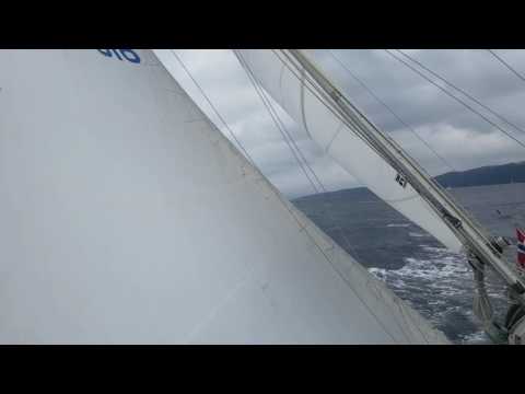 IW 31 sailing. 20 knots wind.