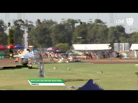 Boys U10 200m Final - 2019 State Track and Field Championships // LAVicTV