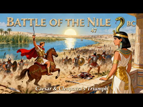 The Battle of the Nile: Caesar and Cleopatra's Triumph in 47 BC