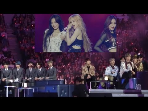 BTS & MONSTA X & TXT reaction to blackpink \\ Æ Ł