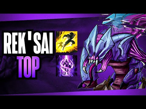 Most Broken Top Laner In The Game Rek'sai TOP CARRY HIGH ELO