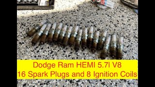 #Dodge #Ram 1500 5.7 liter V8 dreaded #Sparkplugs and #Ignition #coils DIY