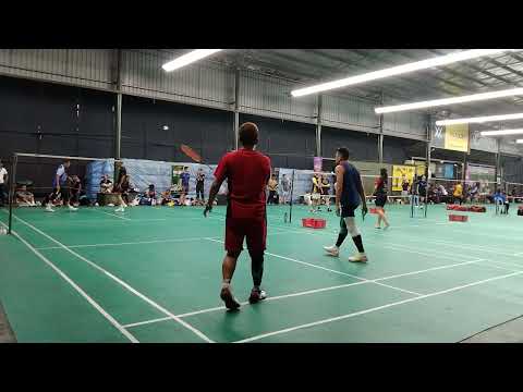 Badminton QF LSJ Men's Double Veteran Tour - Roslin Hashim / Azizan Vs Keith Yap / Chok Shean Loong
