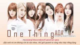 [Vietsub + Kara] AOA - One Thing (Heart Attack Album) {AOAVN}