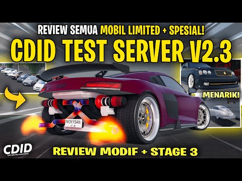 REVIEW ALL NEW LIMITED CARS AND SPECIAL TEST SERVER CDID UPDATE V2.3 - CDID V2.3 Roblox