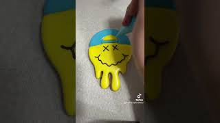 Rad Dad- Backwards Hat Smiley Face Cookie