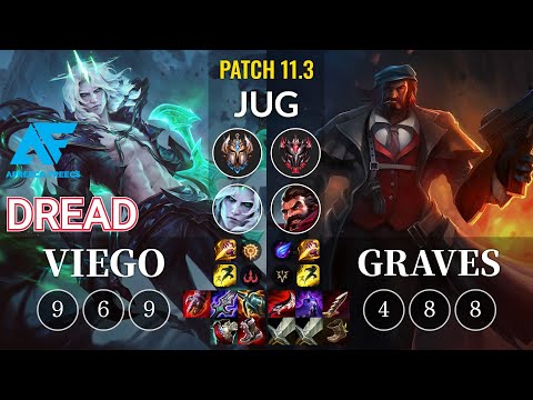 AF Dread Viego vs Graves Jungle - KR Patch 11.3
