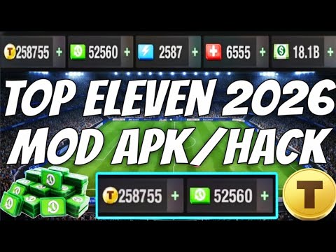 Top Eleven 2026 Hack / mod apk to get unlimited Tokens, Rest Packs 