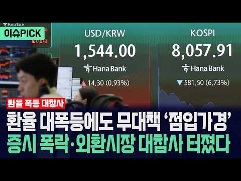 [이슈PICK] 환율 대폭등에도 무대책 '점입가경'... 증시 폭락·외환보유고 대참사 터졌다 / 사건텔러