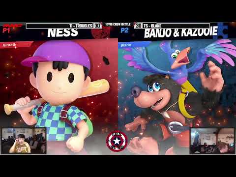 Troubles (Ness) vs Blane (Banjo & Kazooie) - Team Infamous vs Team Spot - 10v10 Crew Battle