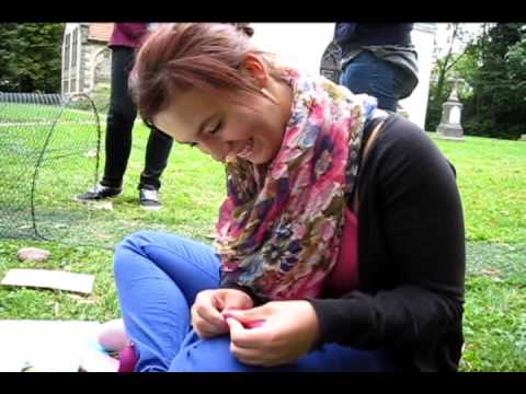 Wale falten mit Inken und Nina