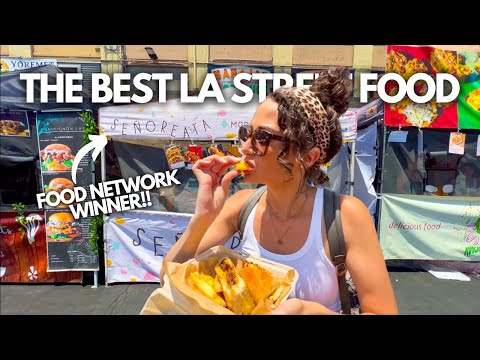 The Best Los Angeles Street Food Market! 🌴 8 UNIQUE LA Street Foods at Smorgasburg LA Food Tour 🦞
