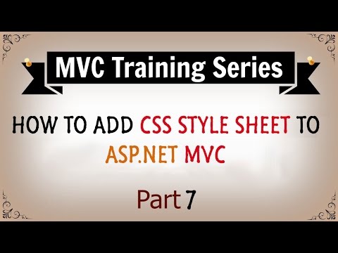 How to Add CSS Styles in ASP.NET MVC - Part 7