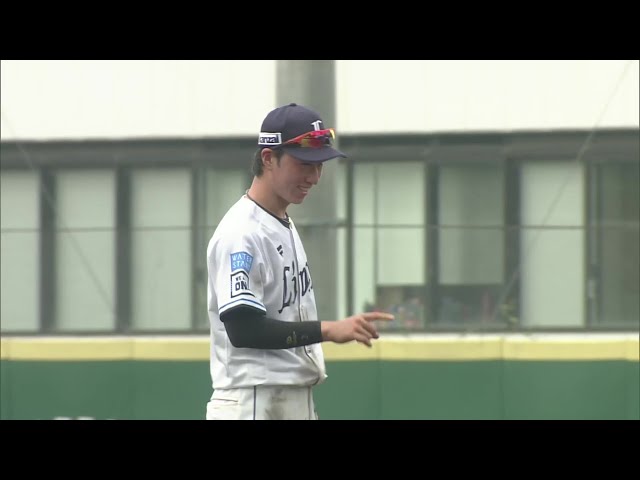 【ファーム】送球まで素早い!! ライオンズ・齋藤大翔 強烈な二遊間の打球をダイビングキャッチ!! 2025年9月9日 埼玉西武ライオンズ 対 北海道日本ハムファイターズ