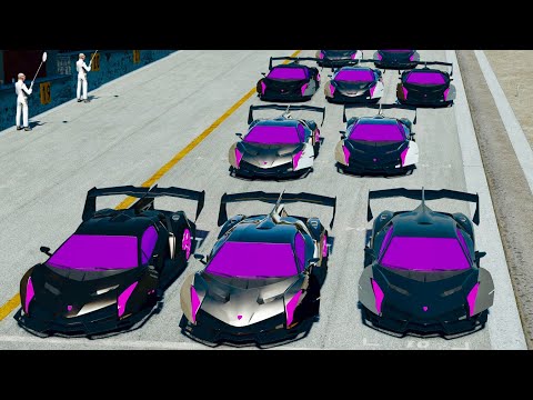 Lamborghini Veneno GTR Concept MEGA BATTLE at Nardo Speed Ring