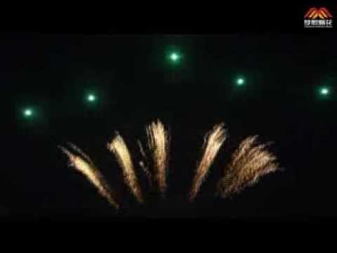 Single row 1.2'' 10 shots--Green Star brocade mine