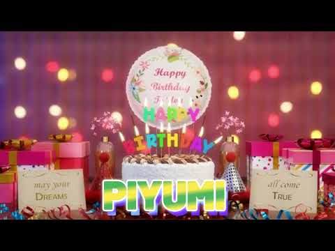 PIYUMI Happy Birthday Song with Names 🌟 Happy Birthday to You