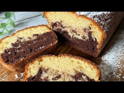 The secret to fluffy marble cake 🥧 | The moistest cake ever | Nussine_bakes #video