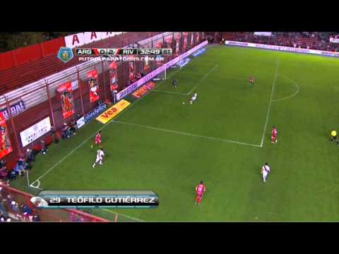 Gol Teo Gutiérrez. Argentinos 0 - River 2. Fecha 18 Final 2014. Fútbol Para Todos.