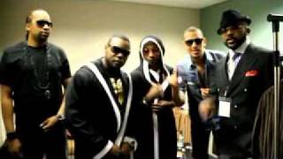 Navio, C.R.I.$.I.$, Aka, Khuli Chana and Banky-W in the dressing room having fun