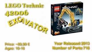 preview picture of video 'LEGO Technic 42006 Excavator - SET Review'