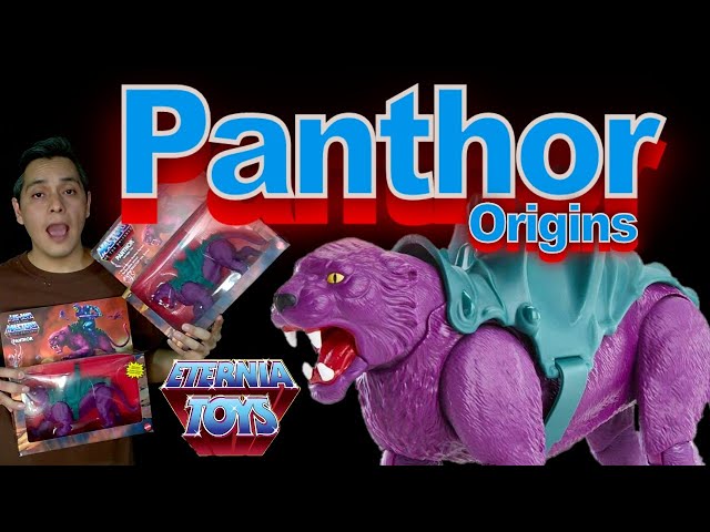 Vídeo relacionado con Masters of the Universe (Masters del Universo Orígenes) Figura Panthor, muñeco articulado de juguete con armadura (Mattel GVN49)
