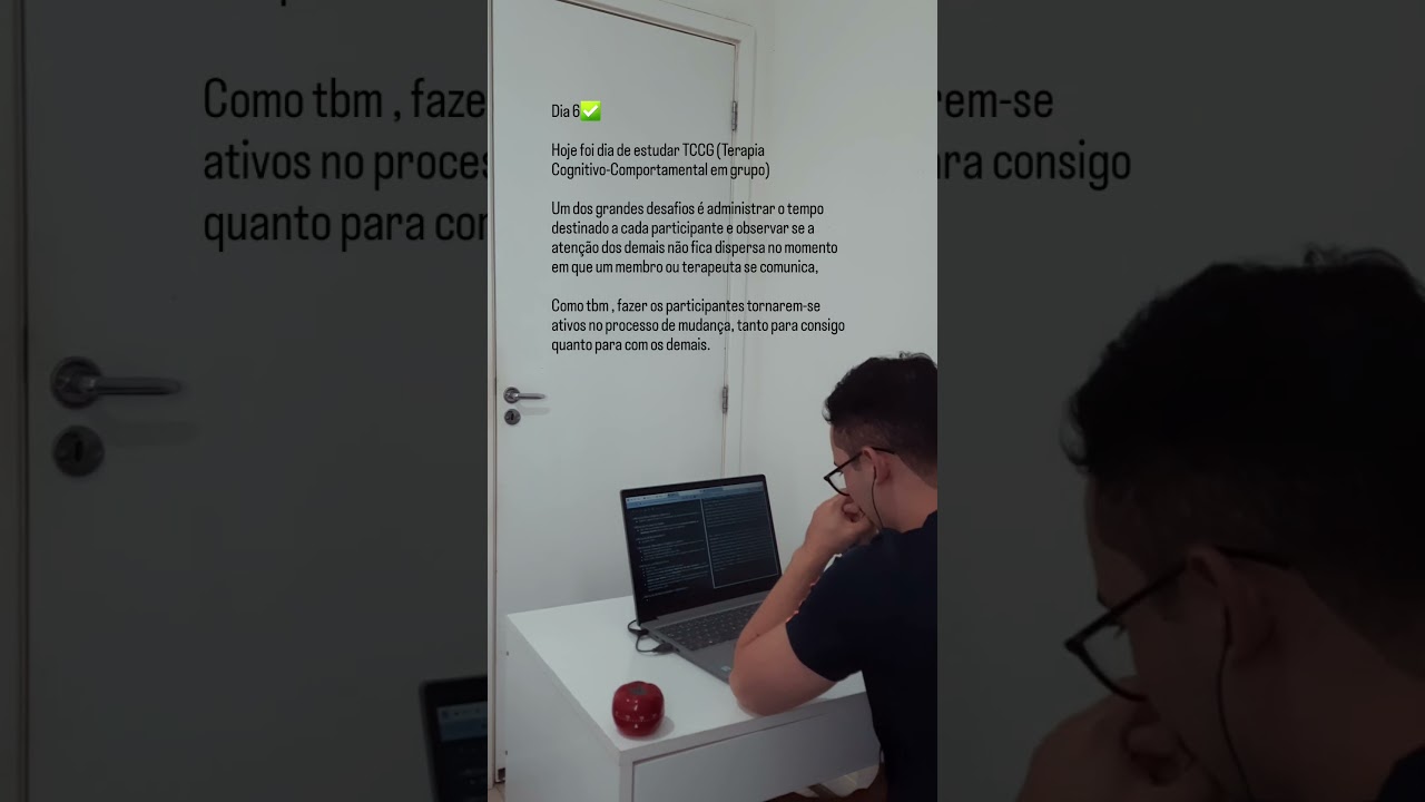 Dia 6 estudando #terapiacognitivo-compotamentalemgrupo