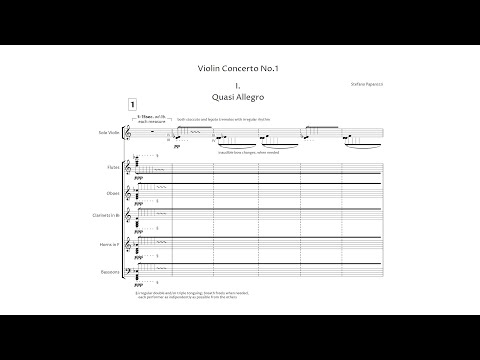 Stefano Paparozzi – Violin Concerto