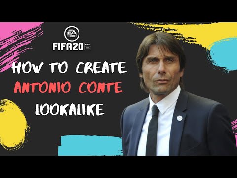 How to Create Antonio Conte - FIFA 20 Lookalike for Career Mode