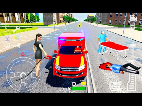 Ambulance Rescue Van Driver Simulator 2022 - Minibus Doctor Emergency Driving - Android GamePlay