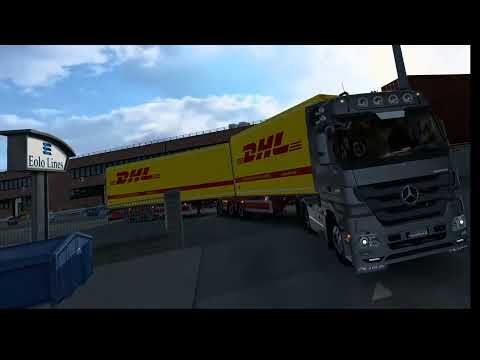 Unprof VR-trucker testing B-train in Sicily //Actros MP3 V8 & VAK