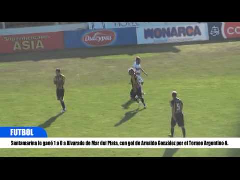 Santamarina le ganó 1 a 0 a Alvarado, con gol de Arnaldo González por el Torneo Argentino A.