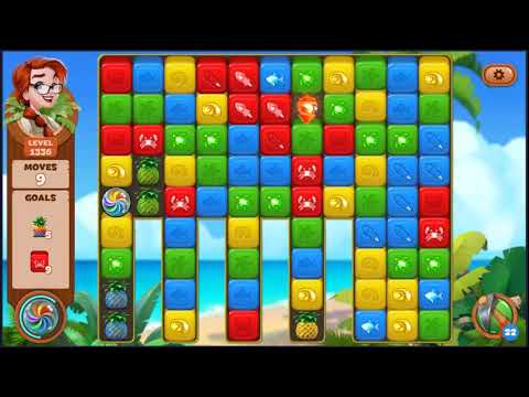 Lost Island Blast Adventure Level 1336 - NO BOOSTERS 🏝️ | SKILLGAMING ✔️